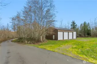 Huge shop, 48' wide by 40' deep.