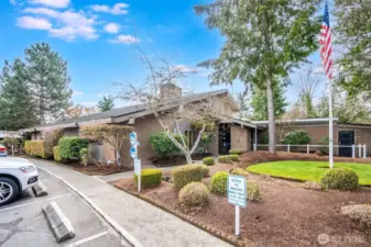 Check out the clubhouse and amenities at Leisure Estates!