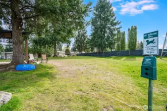 Bring your four-footed family member to enjoy the dog park!