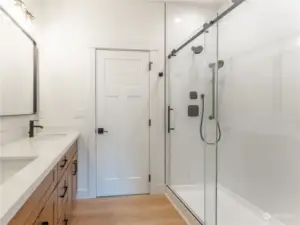 Step-in tile shower