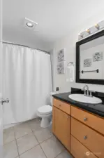 Bathroom with Shower/Tub combo.
