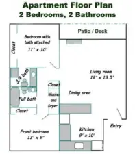 Typical flat of the 850 Sq ft.