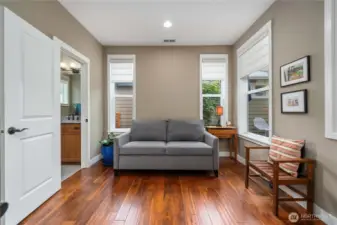Guest room with 3/4 bath.
