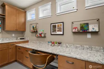 A lovely light drenched space with Quartz counters.