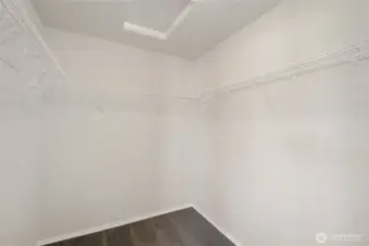 Primary Bedroom Spacious Closet