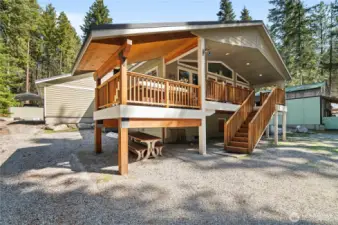 Another view of the covered back deck.