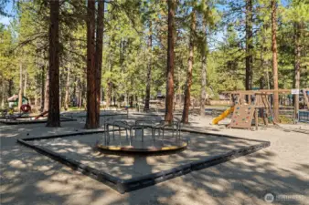 Community Club House and playground area.