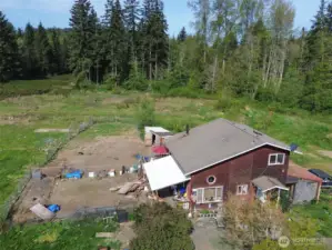 Aerial view from the front.