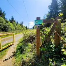 Olympic adventure trail, just steps from your house.