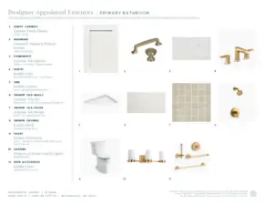 Designer appointed selections included in this home