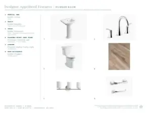 Designer appointed selections included in this home