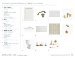 Designer appointed selections included in this home
