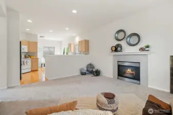 Spacious and inviting so you can keep the cook company.