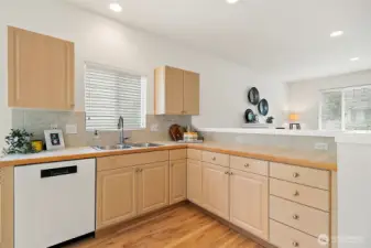 Plenty of natural light creates a warm and inviting space.