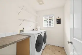 Laundry area upstairs - love it!