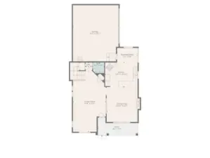 Floor plan of main level.
