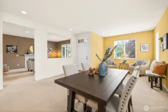 Open floor plan with plenty of natural light!