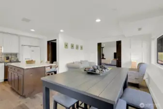 eating area off kitchen