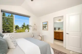 Large windows allow for natural light to shine in.