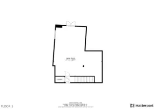 Unfinished basement "Marine and game" room.