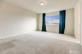 Spacious primary bedroom