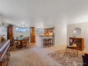 Lots of windows but they are set high up for maximum privacy.