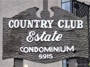 Condo Name Sign