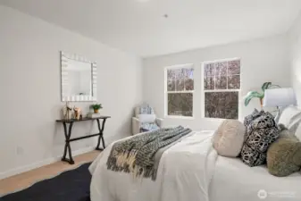 Upstairs bedroom - one of two nice sized bedrooms on the second level.