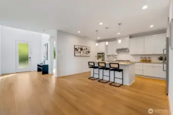 Entry leading to open concept