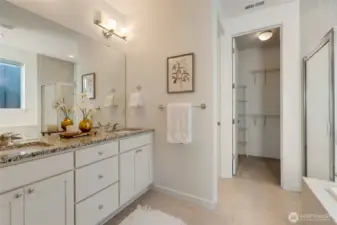 Spa-inspired primary bathroom