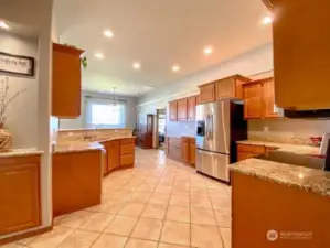 Kitchen off the main entrance