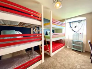 third bedroom could include the bunk beds