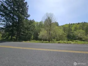 Standing on the road overlooking the property.