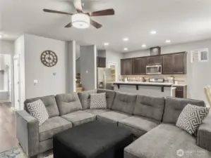 ceiling fan + AC for summer months