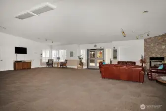 Clubhouse entertainment area