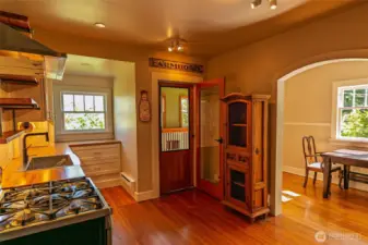 Updated modern kitchen with vintage charm.