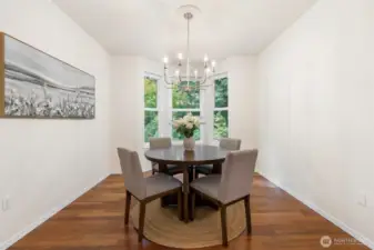 Breakfast nook off the kitchen