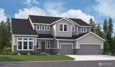 Rendering of Harmon Elevation B