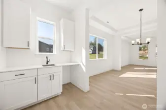 Butler's Pantry  Photo from another home in the community- finishes will vary.