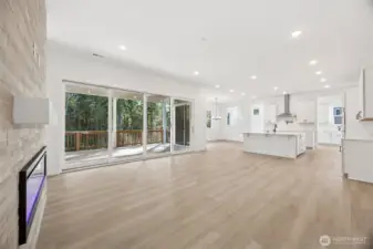 16' Multi-Slide Doors to Covered Patio  Photo from another home in the community- finishes will vary.