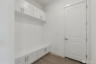 Mud Room Photos are of another home in the community- finishes will vary.