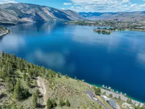 Panoramic View overlooking Wapato Point with a private dock
