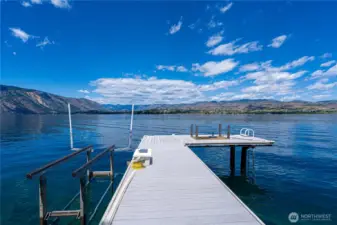 Includes Private Dock on approximately 1300 feet of low bank waterfront