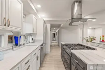 Renovated, brand new kitchen with high-end appliances