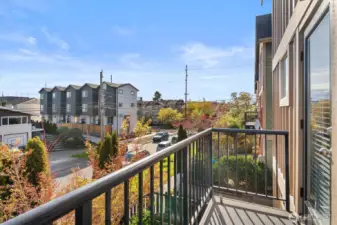 2nd floor balcony is a great place to enjoy some sunshine