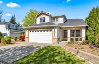 Front Yard with flower garden