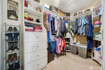 Main Home - Primary walk-in closet.
