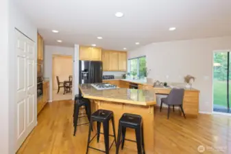 Lots of space in this beautiful kitchen.