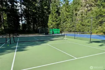 Tennis and pickleball courts.