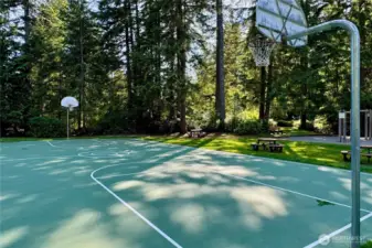 Basketball court.